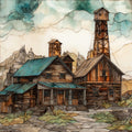 Atlantic City pioneer mining — ceramic art tile