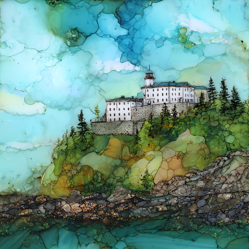 Fort Mackinac on Mackinac Island — ceramic art tile