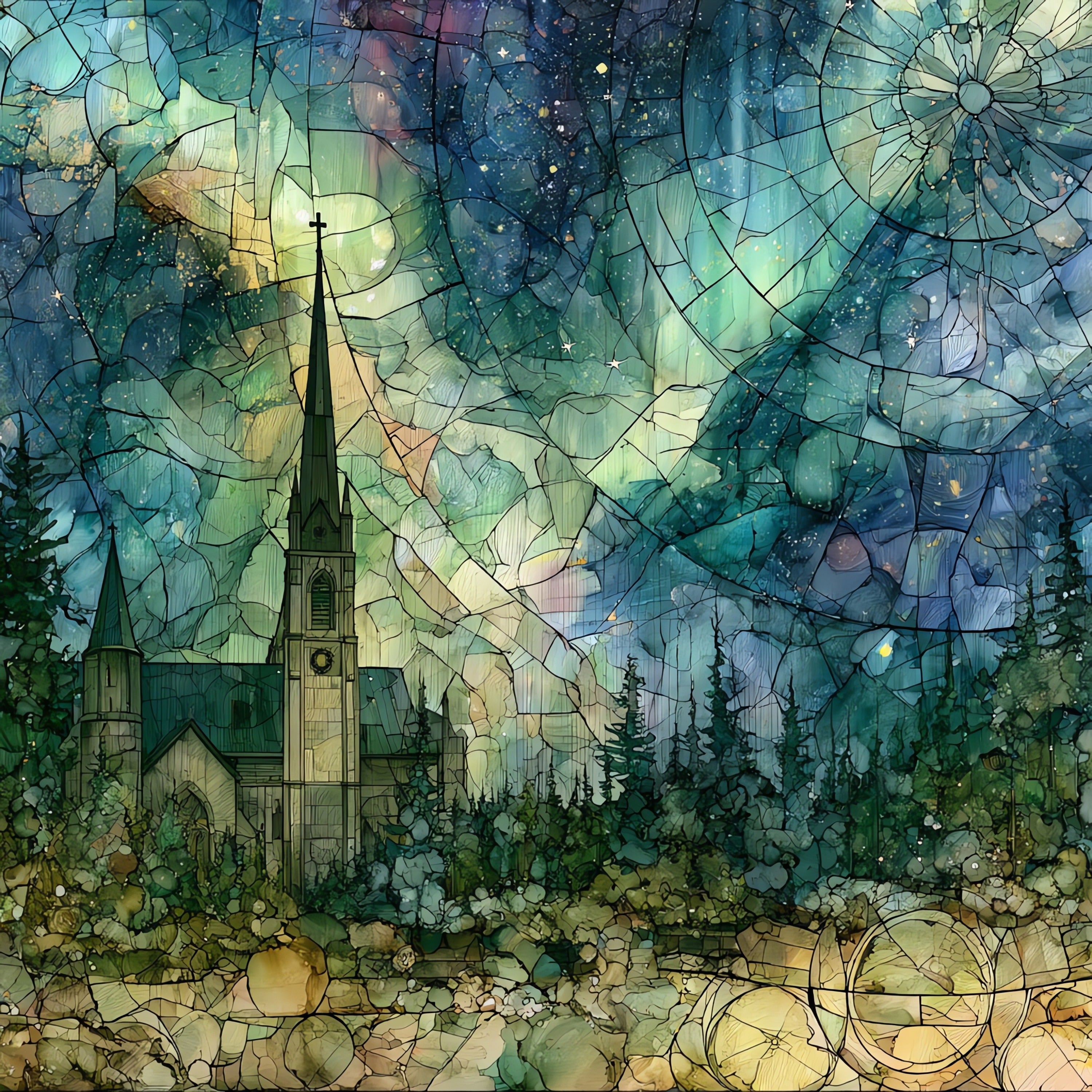the International Peace Garden — ceramic art tile