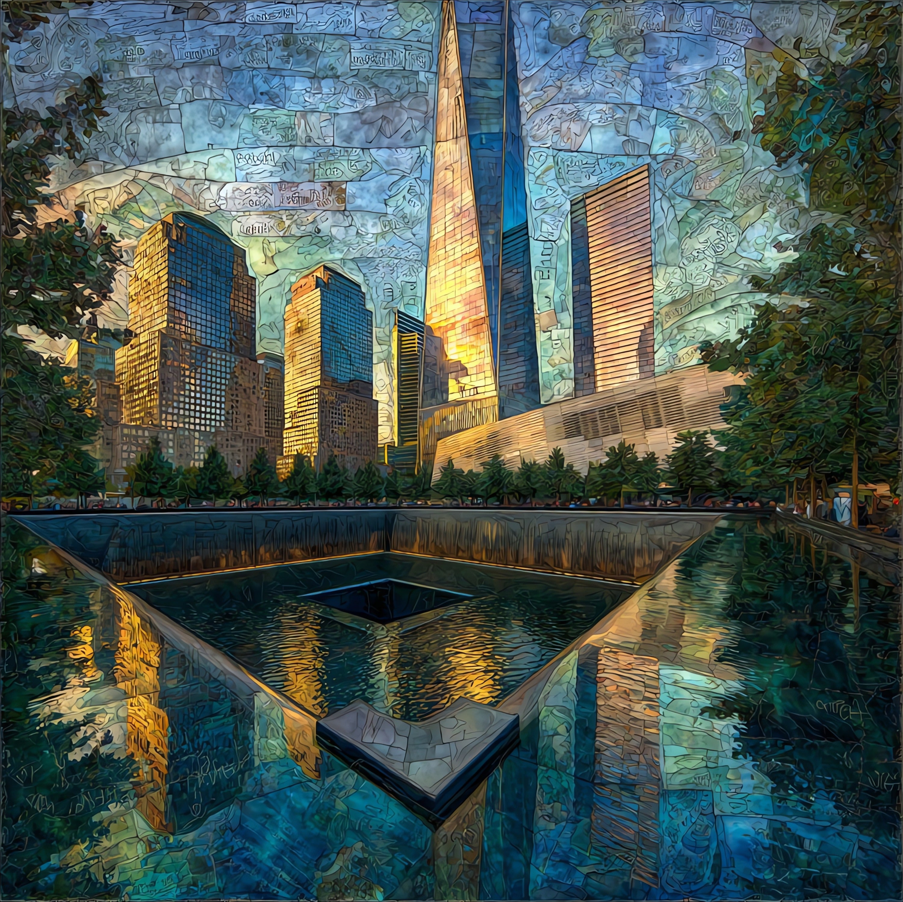 One World Trade Center — ceramic art tile