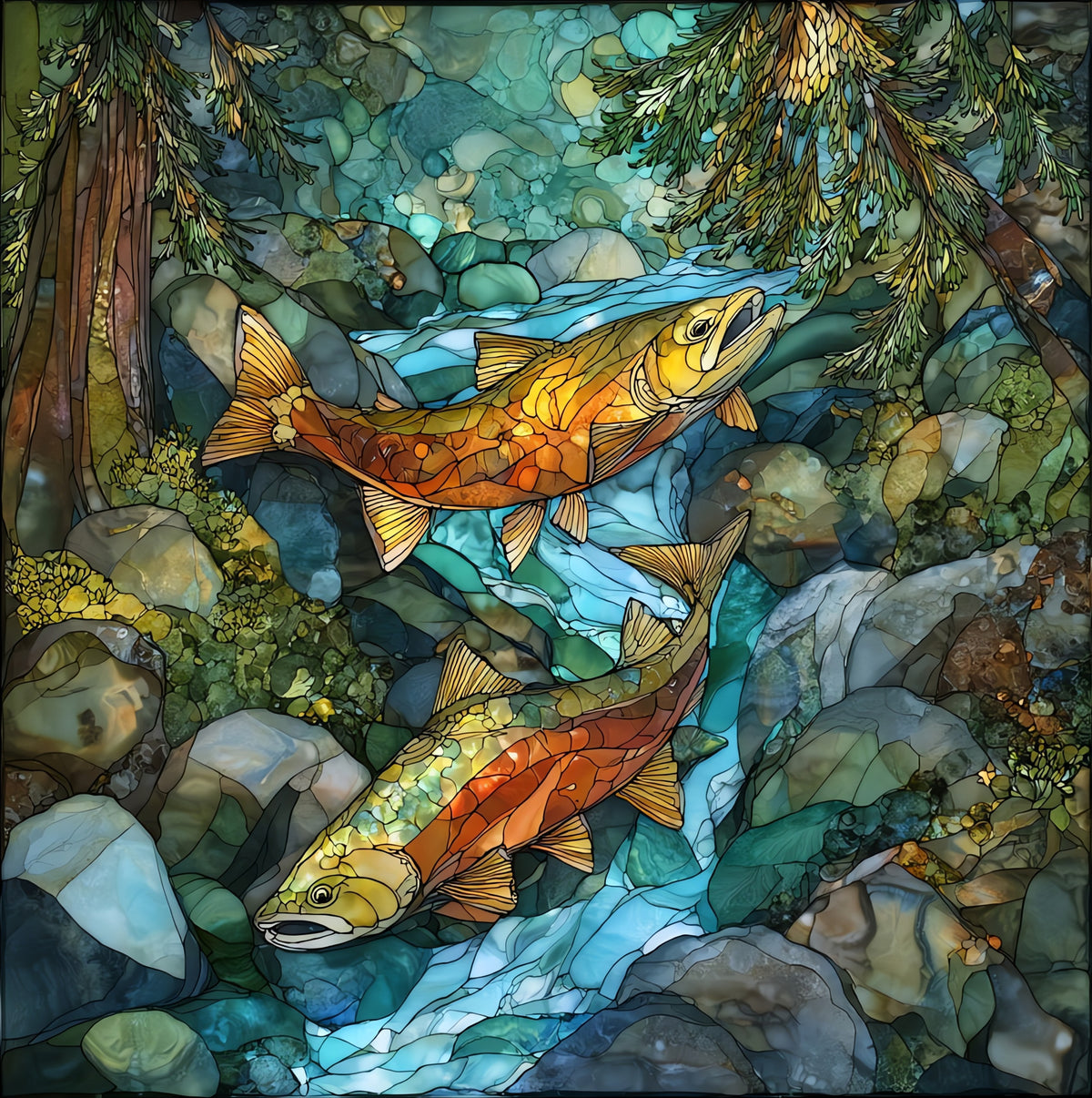 a Tongass National Forest — ceramic art tile