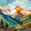Quandary Peak — ceramic art tile