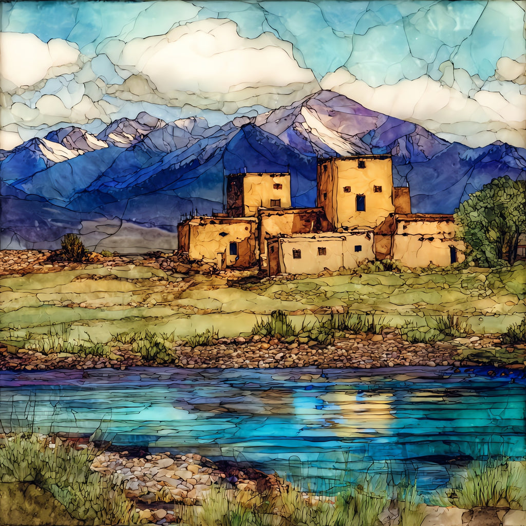 Bents Old Fort — ceramic art tile