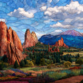 Garden of the Gods Balanced Rock Front Range — ceramic art tile