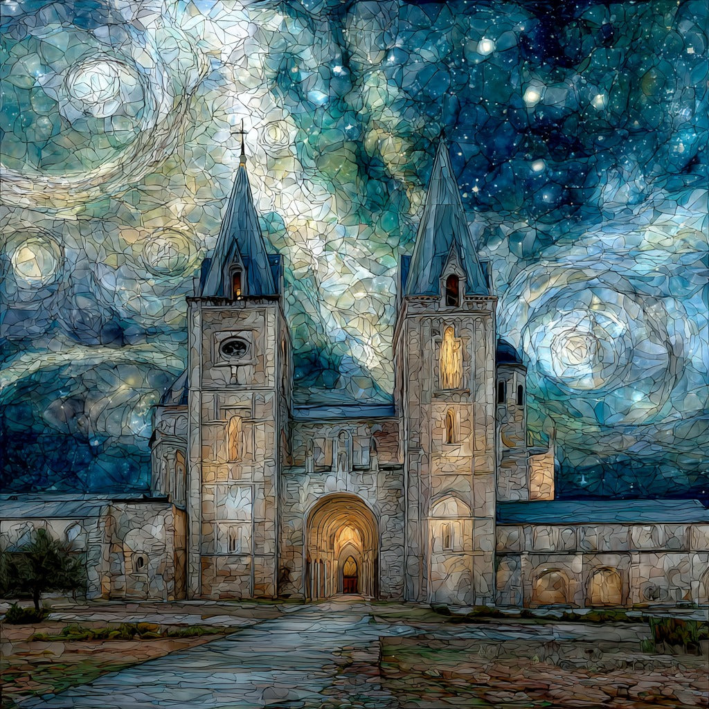 Baeza Renaissance cathedral — ceramic art tile