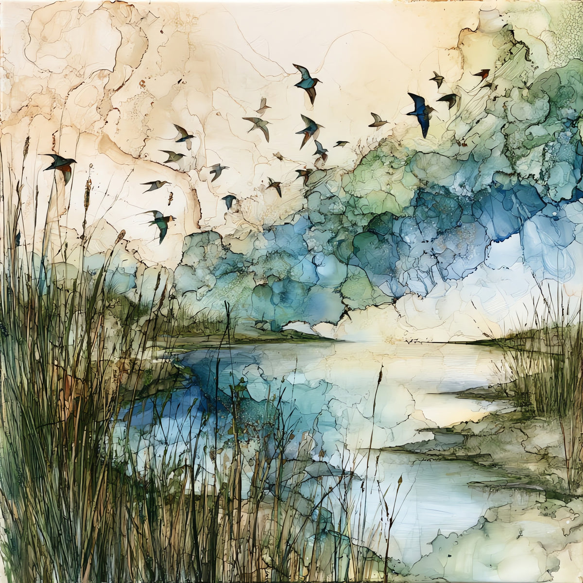 the Prime Hook National Wildlife Refuge — ceramic art tile