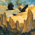 Pinnacles Condors — ceramic art tile