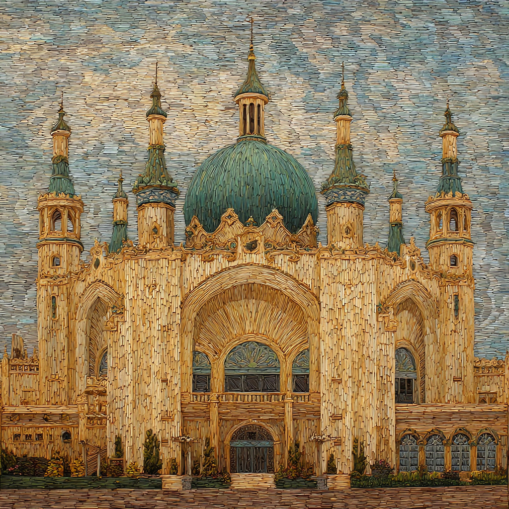 the Mitchell Corn Palace — ceramic art tile