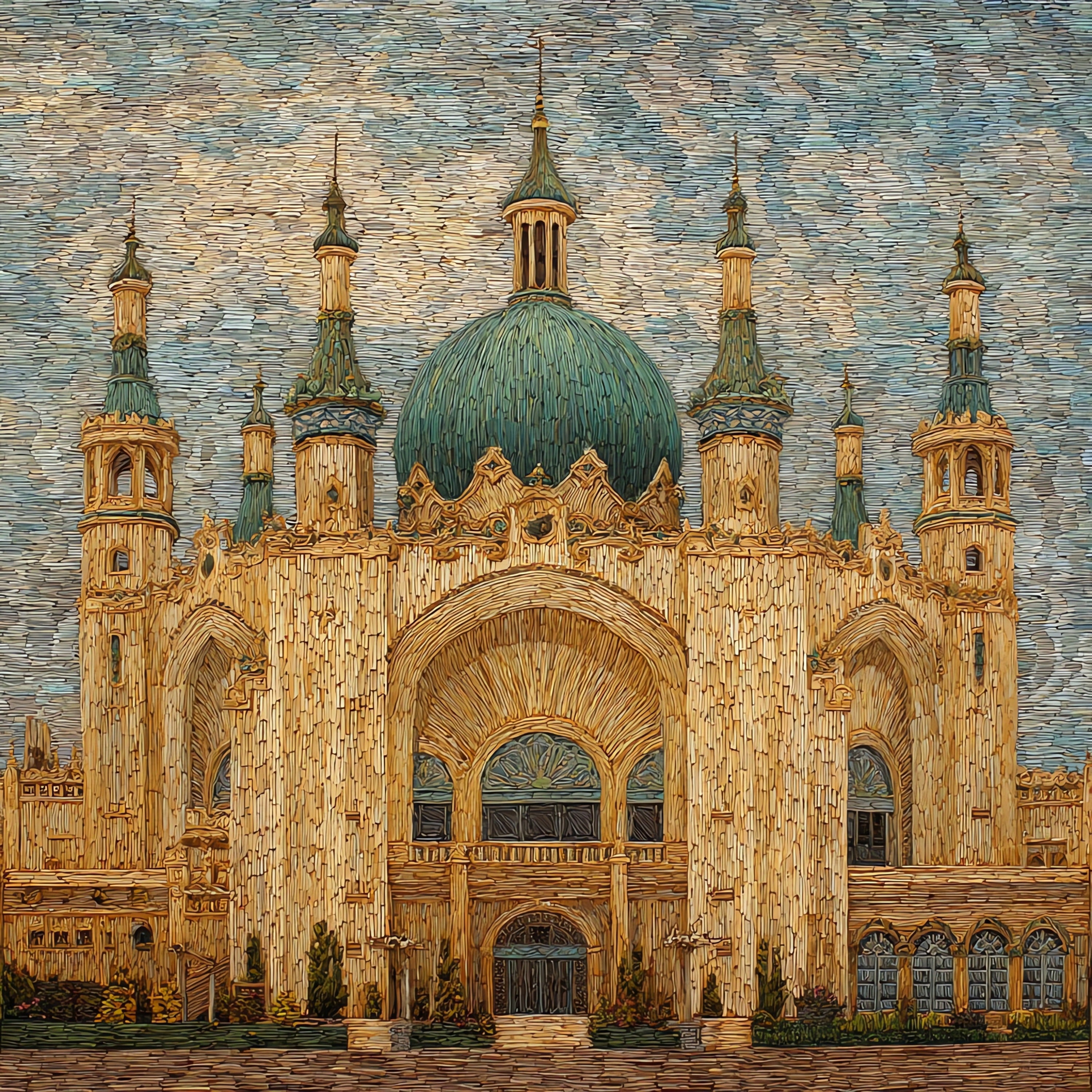 the Mitchell Corn Palace — ceramic art tile