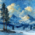 Tuolumne Meadows under a — ceramic art tile