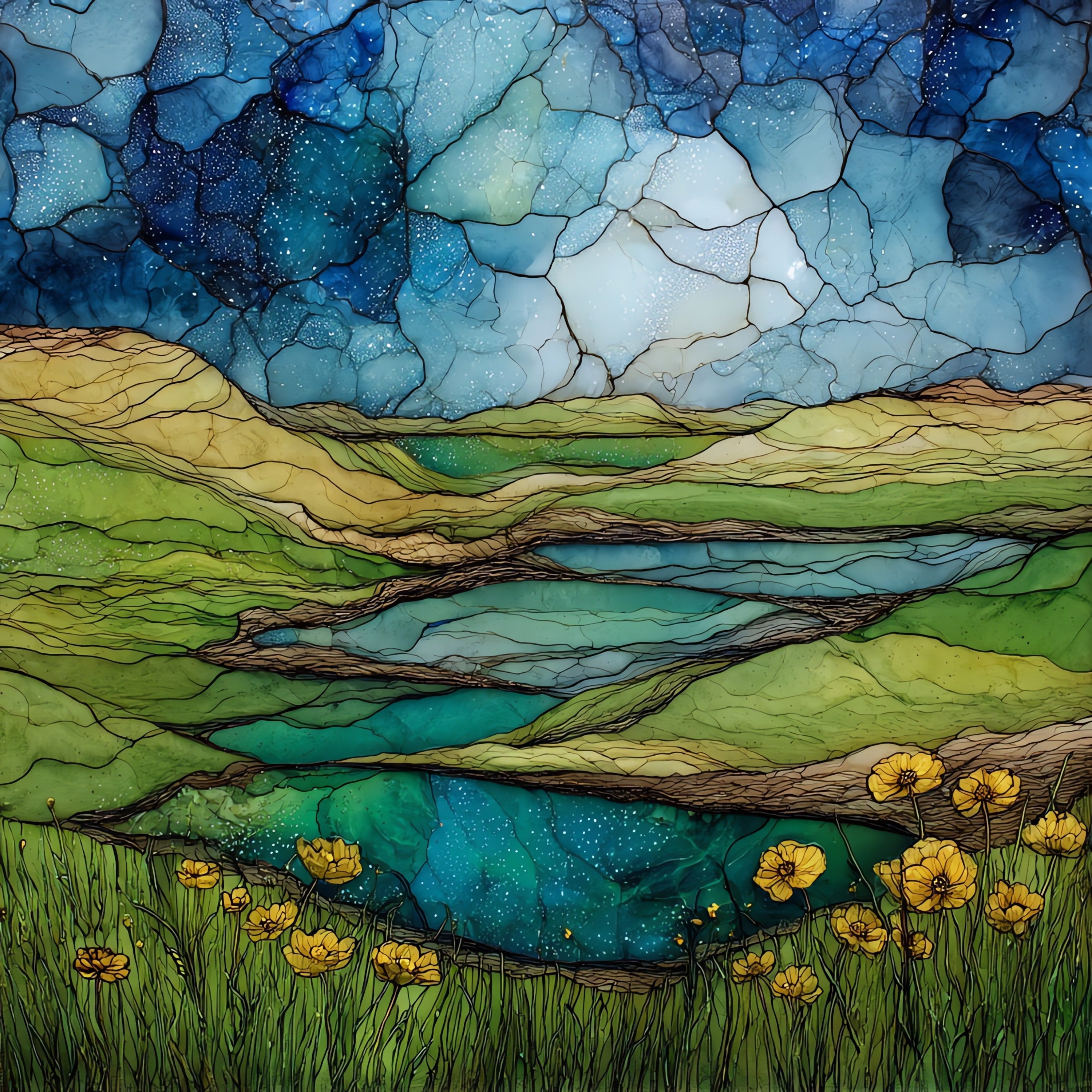 Valentine National Wildlife Refuge — ceramic art tile