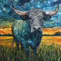 Albert the Bull — ceramic art tile
