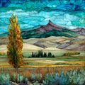 Taos Mountain — ceramic art tile