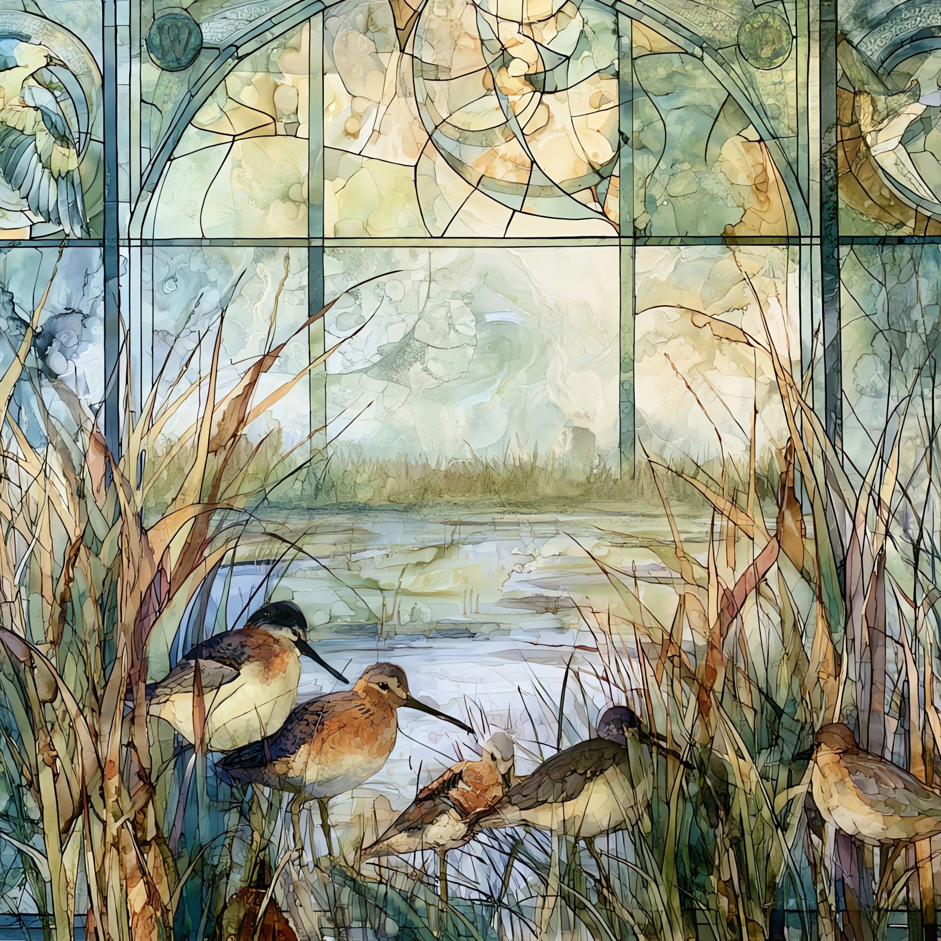 the Bombay Hook National — ceramic art tile