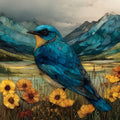 Glacier National Park mountain — ceramic art tile
