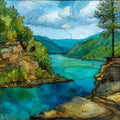 Lula Lake on Lookout — ceramic art tile