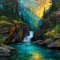 Baring Falls — ceramic art tile