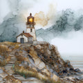Point Reyes Lighthouse — ceramic art tile