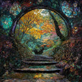 Kibune Koyo Tunnel — ceramic art tile