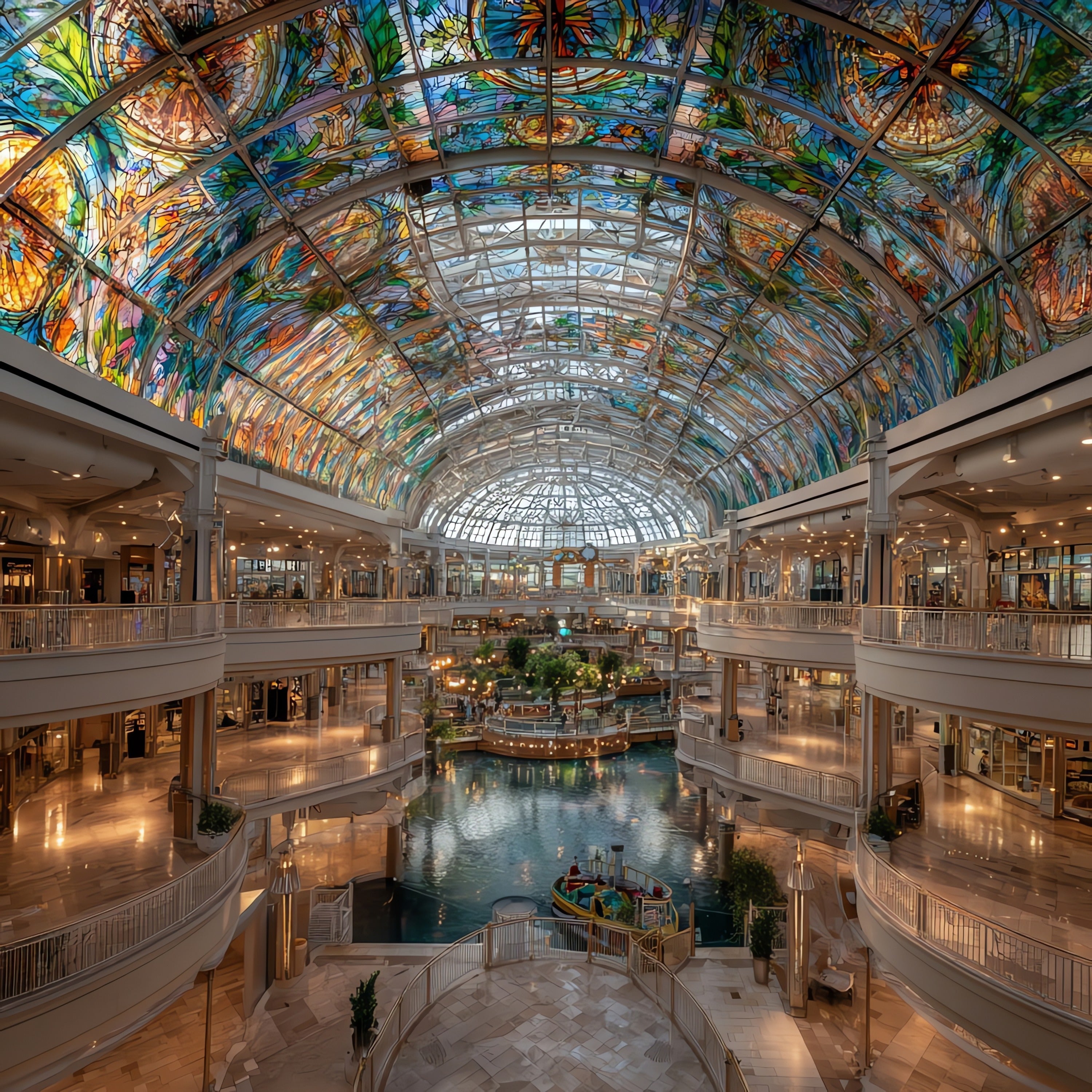 Mall of America rotunda atrium — ceramic art tile
