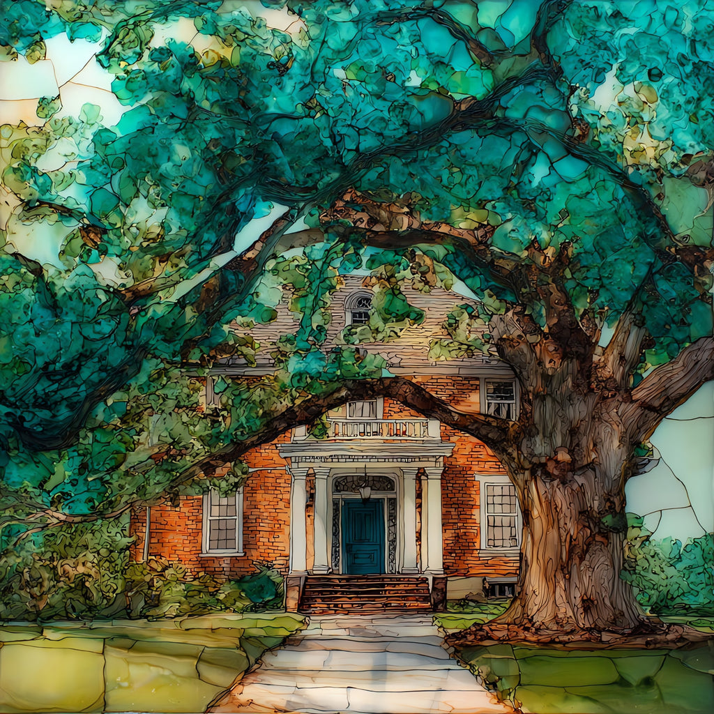 the Medgar Evers Home — ceramic art tile