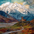Eielson Visitor Center — ceramic art tile