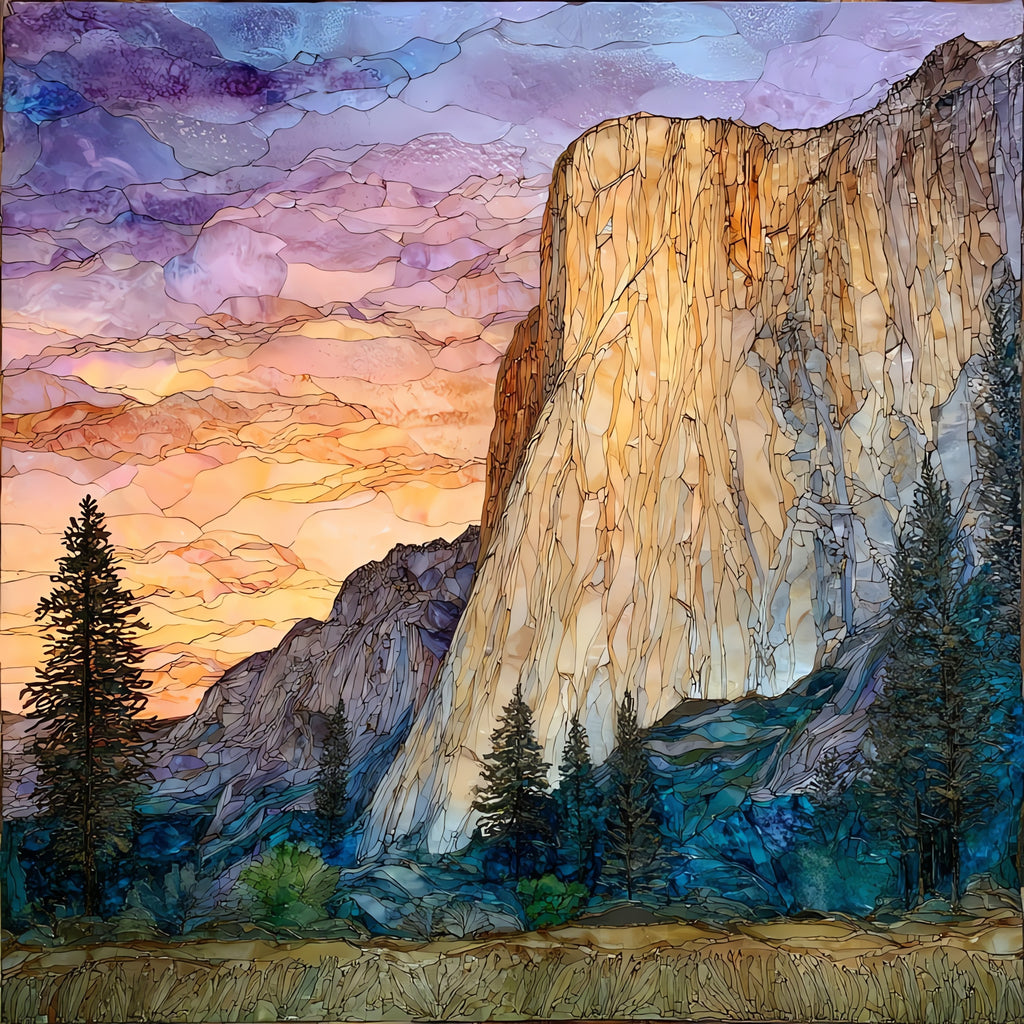 El Capitan Dawn — ceramic art tile