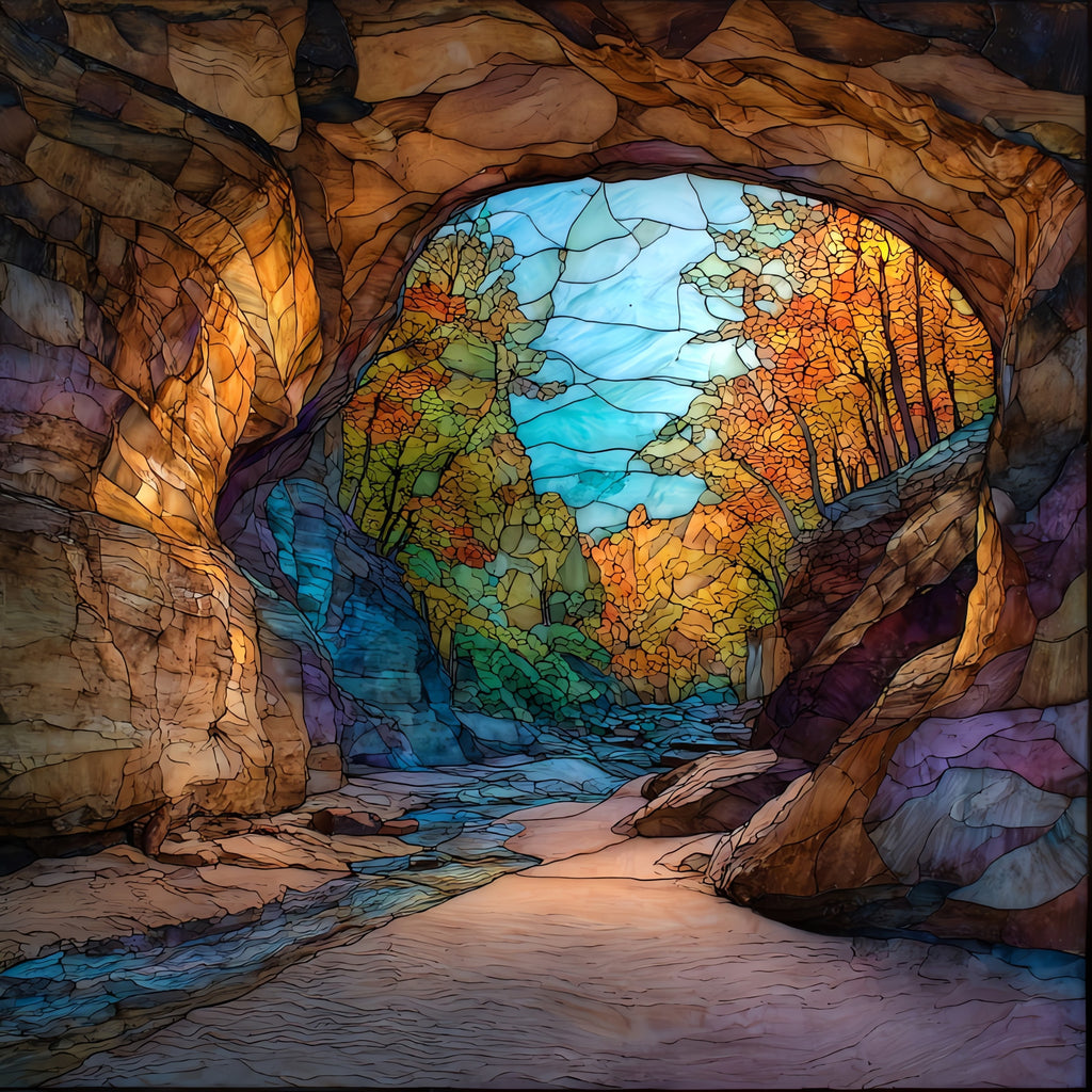 Sand Cave — ceramic art tile