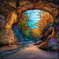 Sand Cave — ceramic art tile
