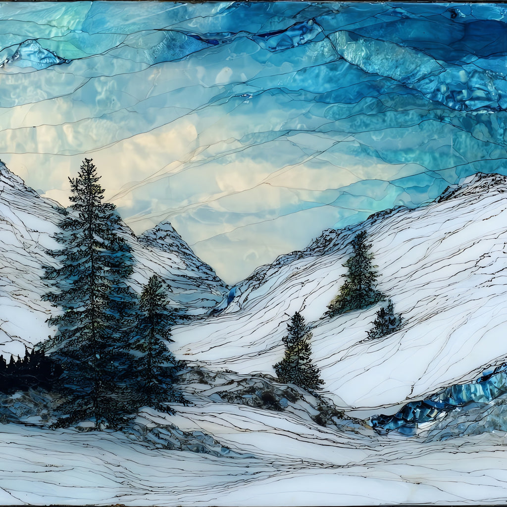 Mount Pelion — ceramic art tile