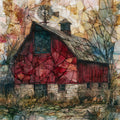 a Delaware red barn — ceramic art tile