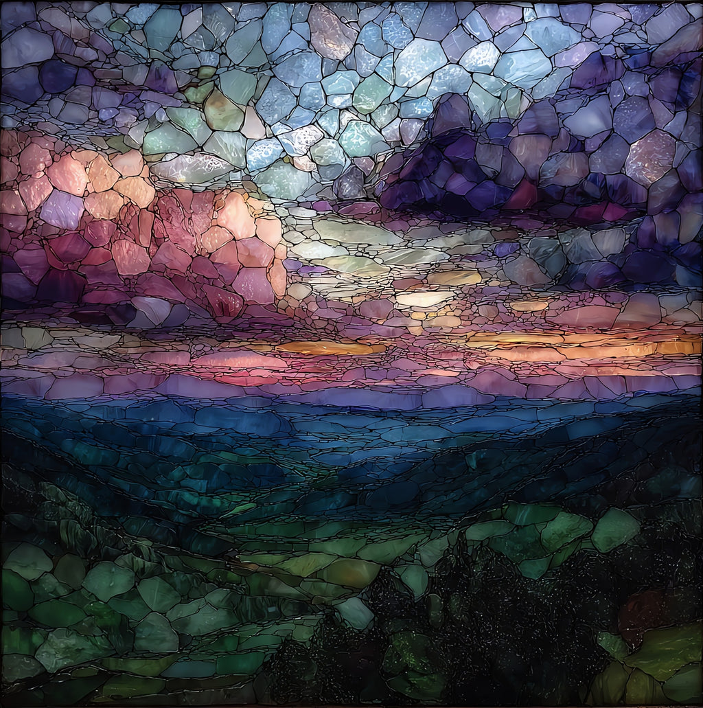 Backbone Mountain overlook — ceramic art tile