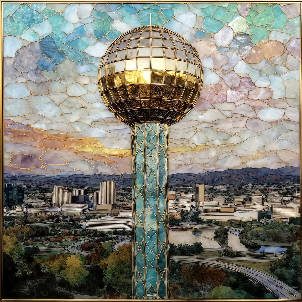 Sunsphere — ceramic art tile