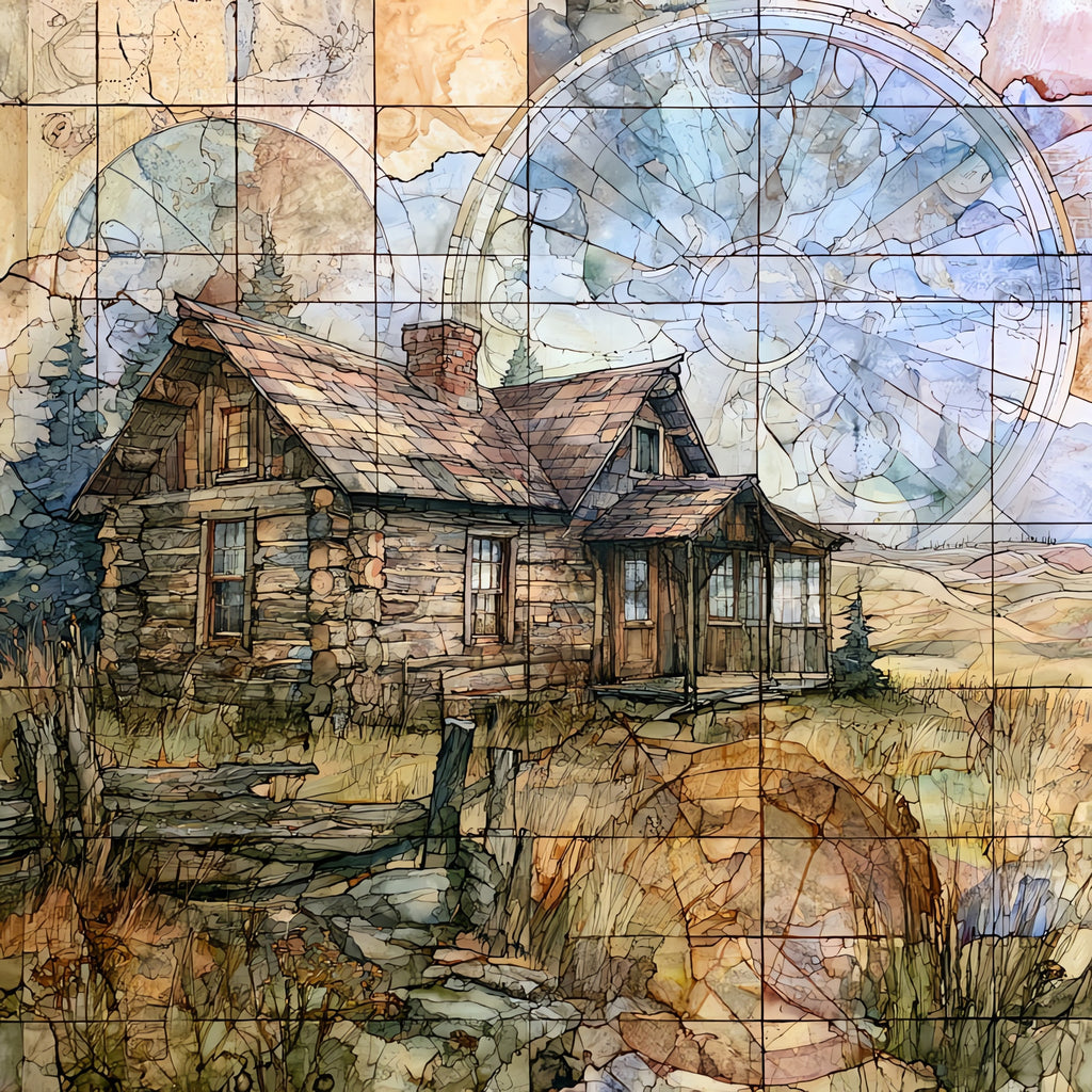 the Maltese Cross Cabin — ceramic art tile