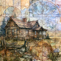 the Maltese Cross Cabin — ceramic art tile
