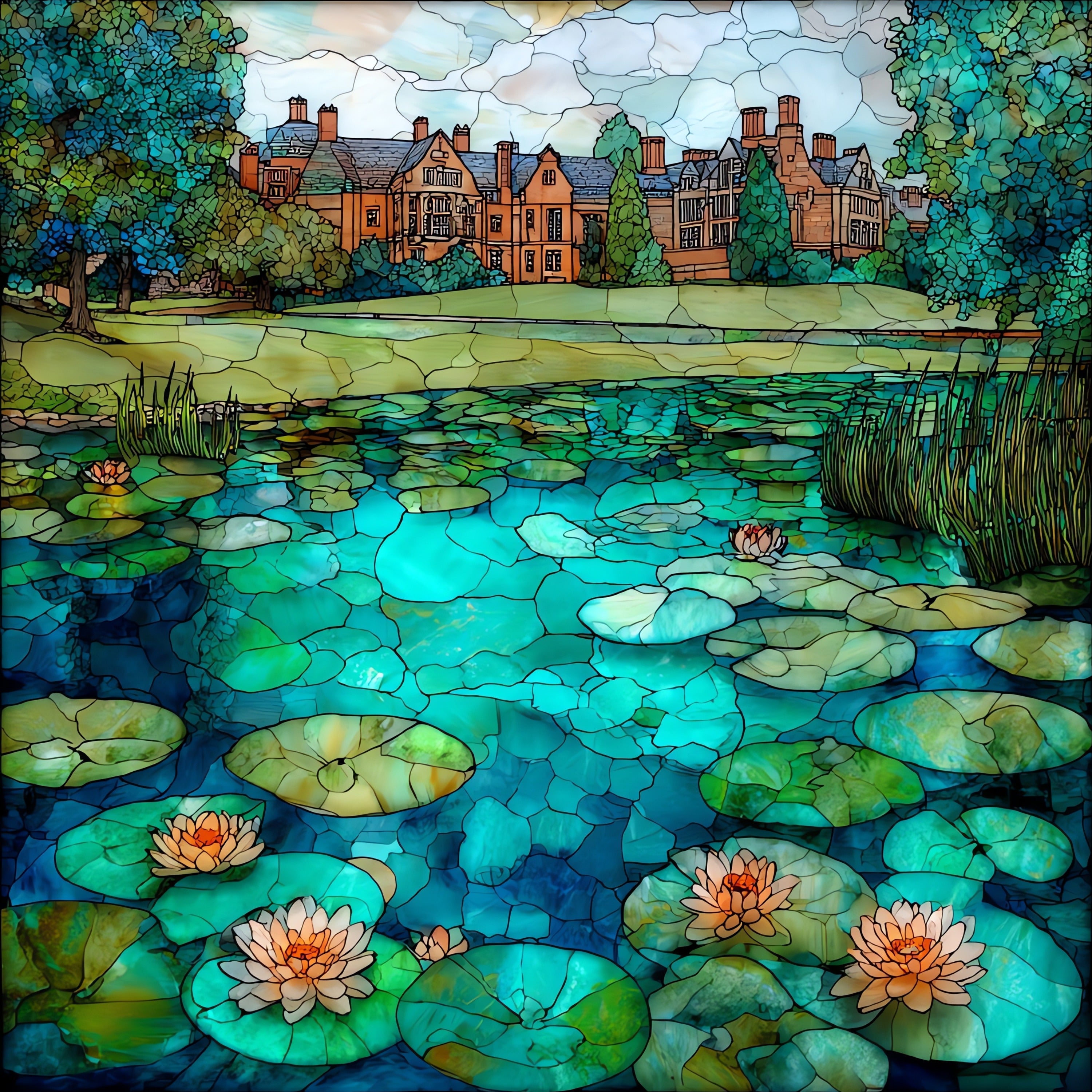 Fair Lane — ceramic art tile