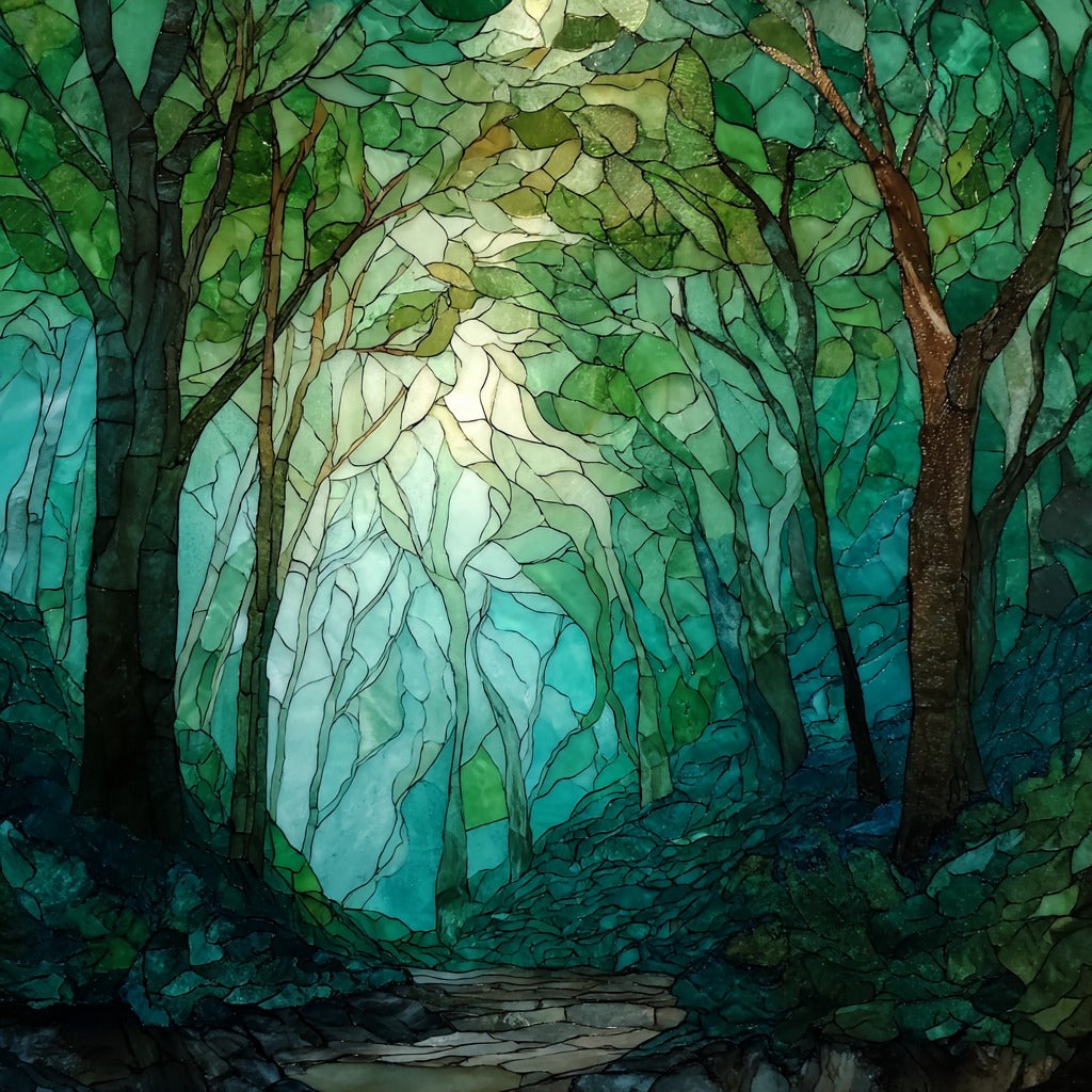 La Gomera Garajonay laurel forest — ceramic art tile