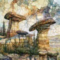Chimney Park hoodoos — ceramic art tile