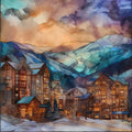 Smugglers' Notch Resort base village — ceramic art tile