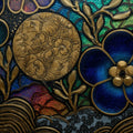 Kintsugi Gold Seam Pottery Still — ceramic art tile