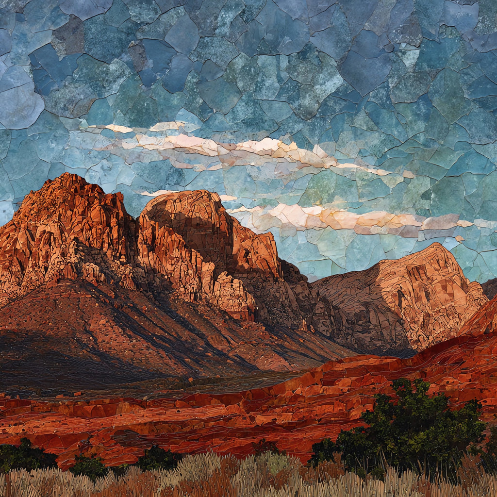La Madre Mountain — ceramic art tile