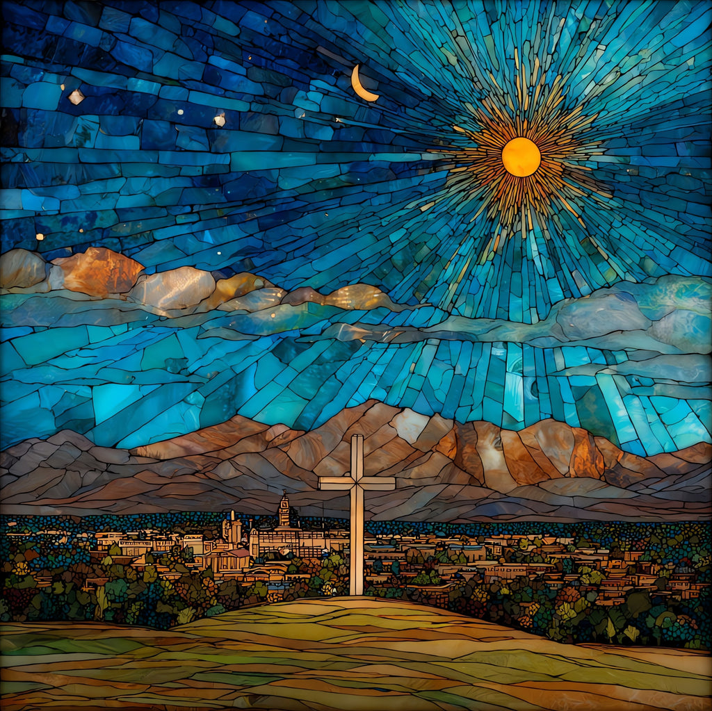 the Cross of the Martyrs in — ceramic art tile