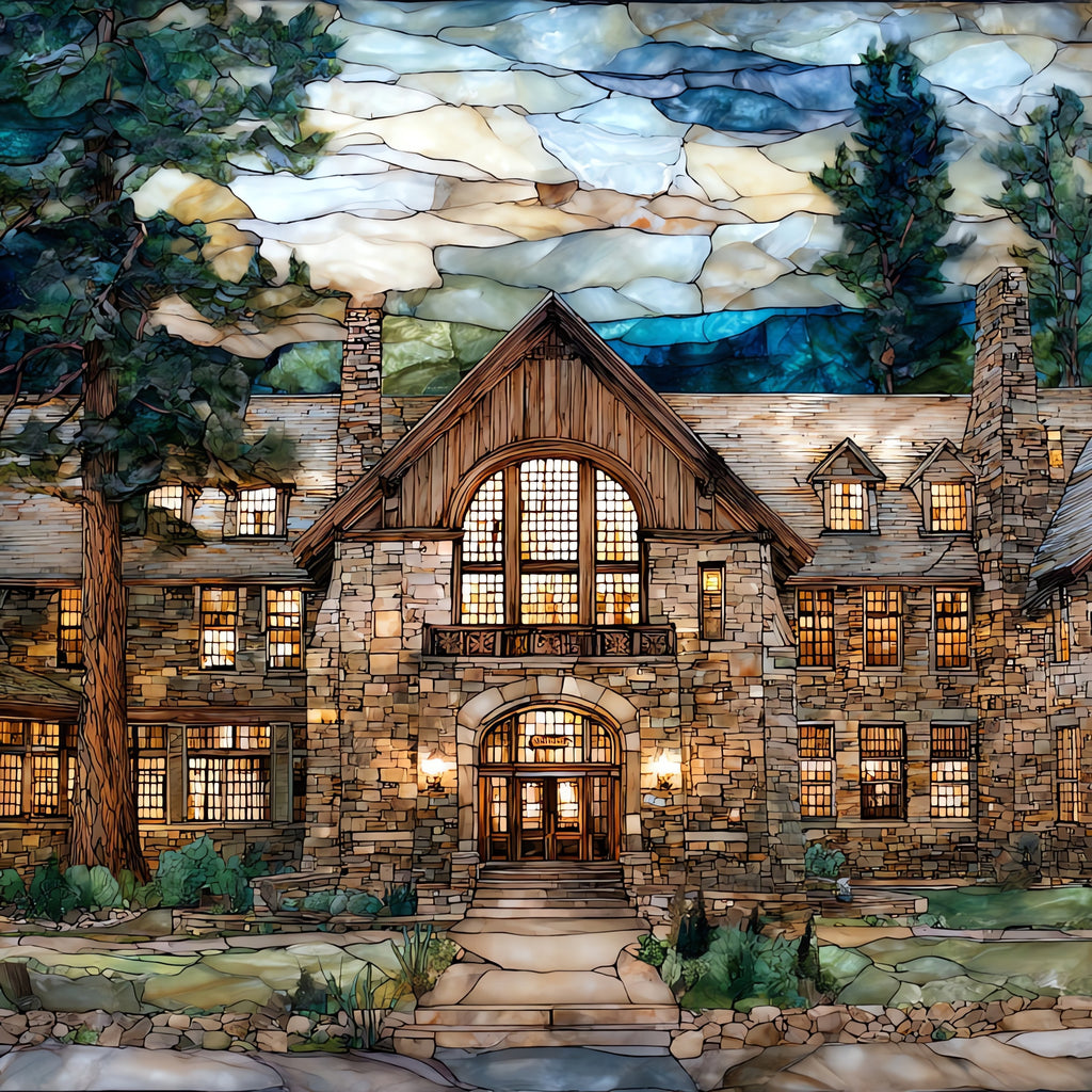 the State Game Lodge — ceramic art tile