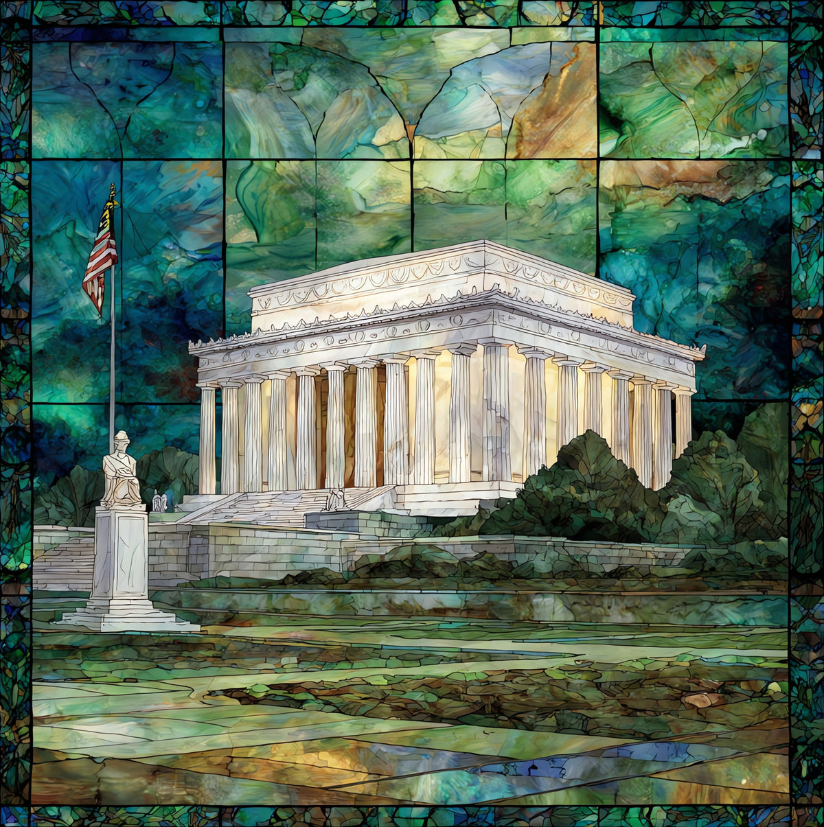 the Tomb of the Unknown Soldier — ceramic art tile