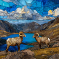 Mount Evans Summit Lake Front Range — ceramic art tile