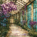 the Longwood Gardens conservatory — ceramic art tile