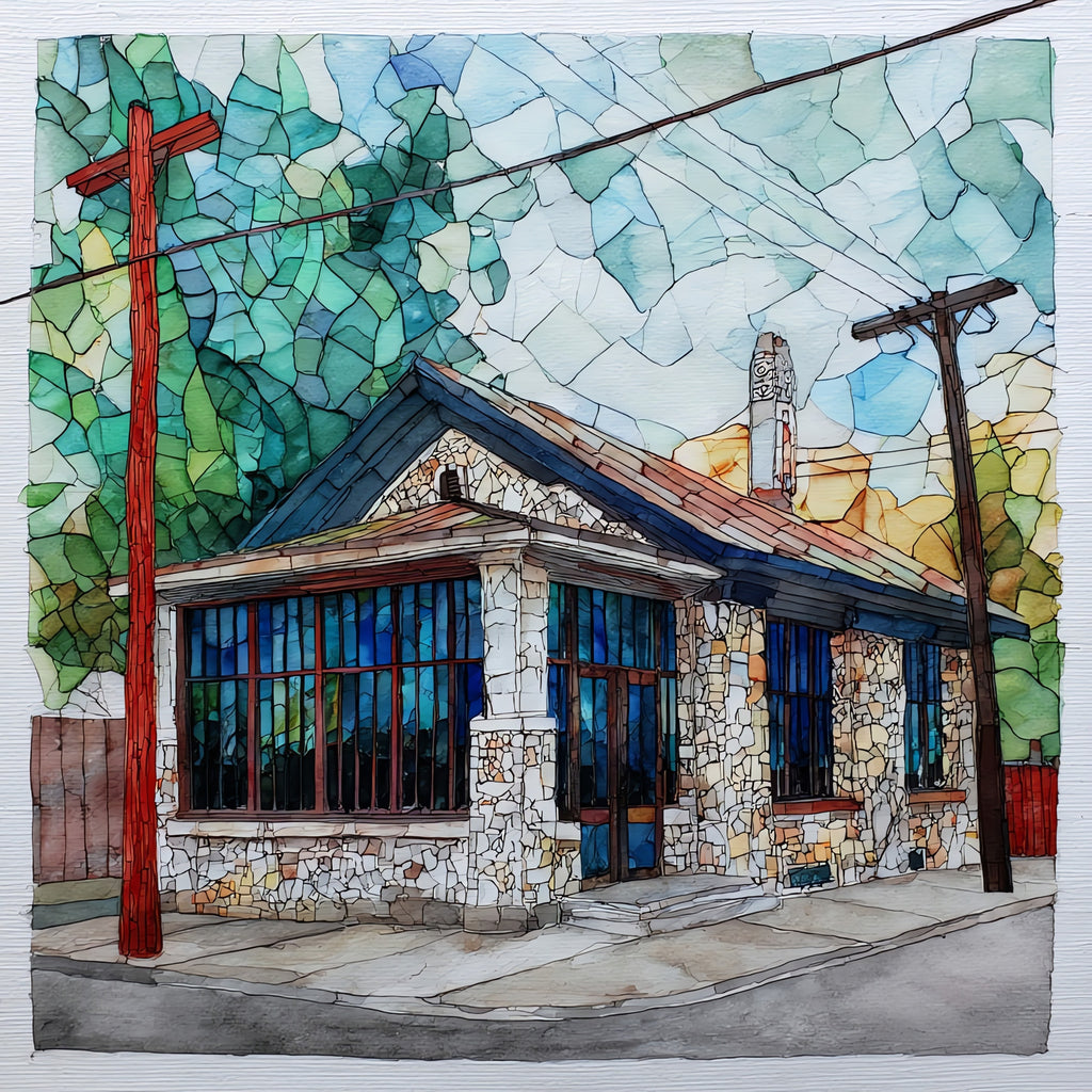 Cactus Cafe University of Texas — ceramic art tile