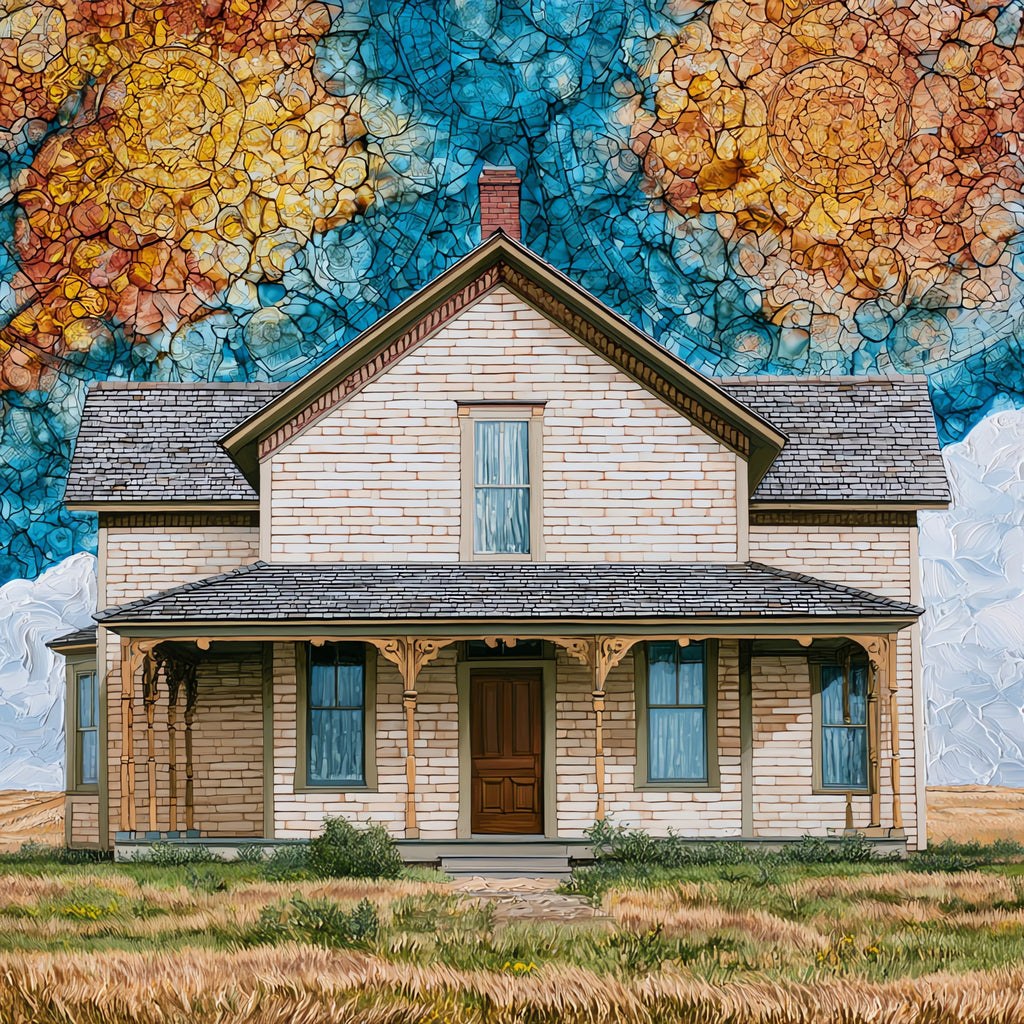 the Custer House — ceramic art tile