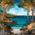 Sithonia Beaches — ceramic art tile