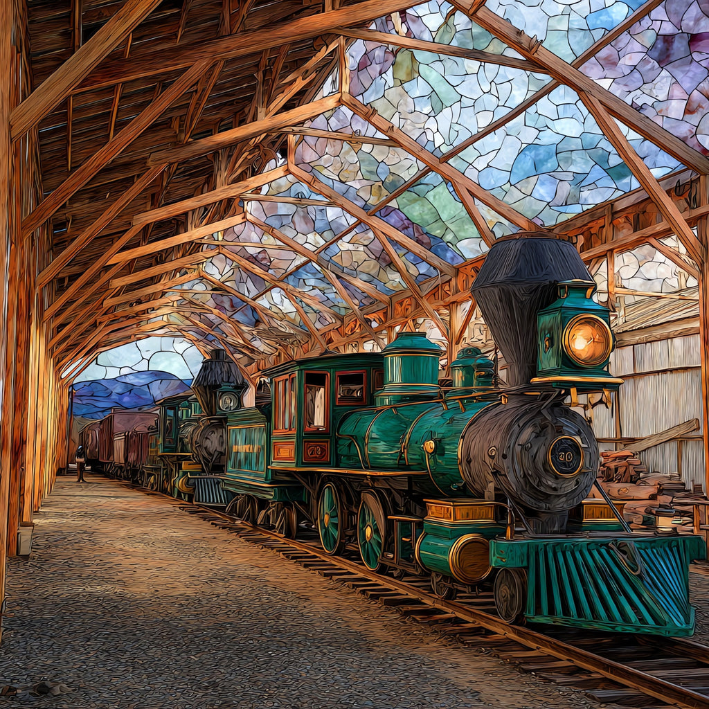 Nevada State Railroad Museum — ceramic art tile